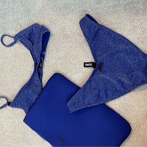 triangl swimwear Shimmery Royal Blue Bikini Set